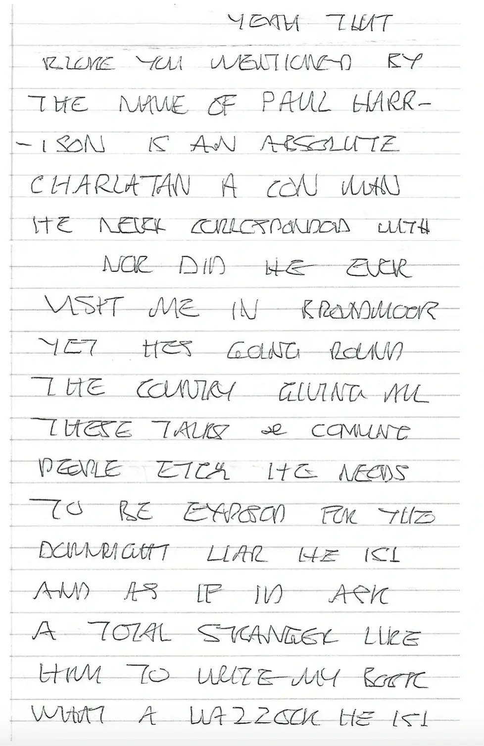 Yorkshire Ripper Letter To The Press